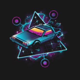 Retro Wave Time Machine T-Shirt