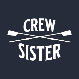 Crew Rowing Sister Sculling Vintage Crossed Oars T-Shirt