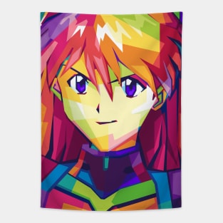 Popart Asuka Face Tapestry