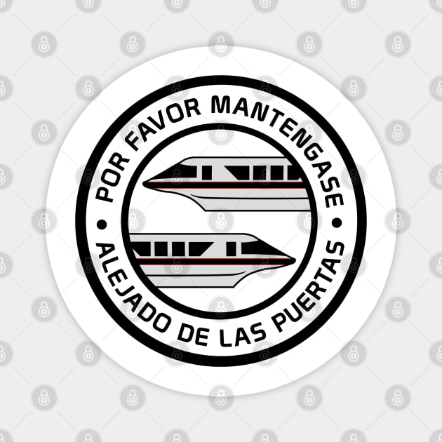 MonorailPorFavorBlack Magnet by WdwRetro