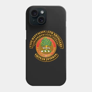 1st Battalion, 5th Artillery (105mm Howitzer, Towed) without SVC Ribbon Phone Case