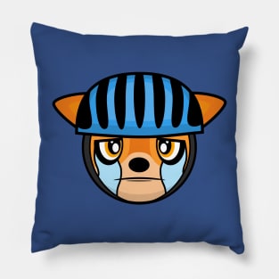 Sad Cyclist Deer Doris Pillow