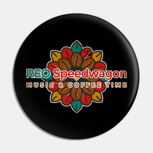 REO Speedwagon Music & Cofee Time Pin