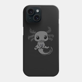 Spoonie Axolotl (Black) Phone Case
