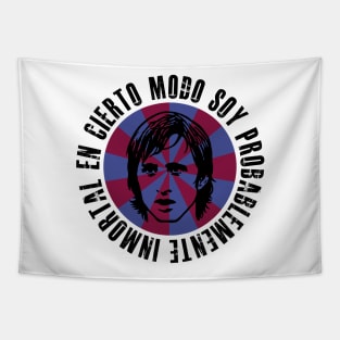 Cruyff design in Barça colours with quote Tapestry