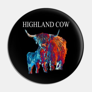 Highland Cow Pin