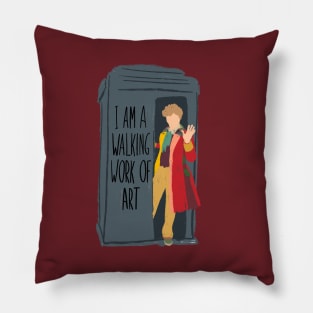 Walking work of art - Sixth Doctor Pillow