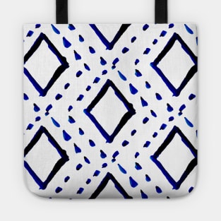 Shibori Tribal Pattern Tote