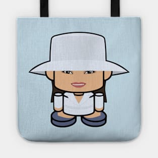 Lady Best POLITICO'BOT Toy Robot (White Hat) Tote