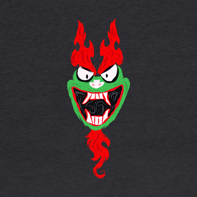Aku Face Of Evil Samurai Jack Crewneck Sweatshirt Teepublic