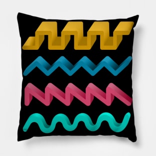 Synth Waveform for Analog Synthesizer Pillow