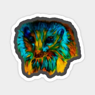 hedgehog lover rainbow hedgehog Magnet