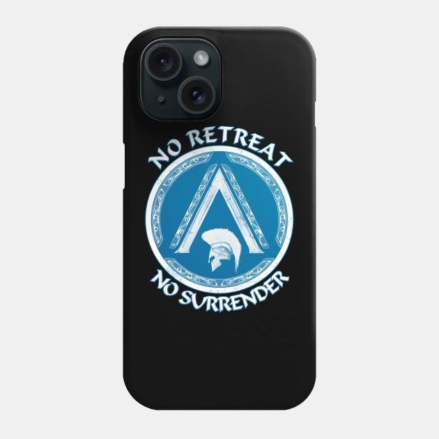 Sparta Helmet Lambda Symbol Phone Case by NicGrayTees