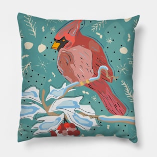 Winter Bird Pillow