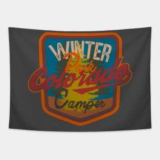 Winter park camper Colorado badge adventure Tapestry