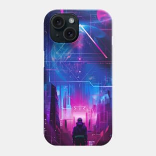 Futuristic Cyberpunk Astronaut Off World Phone Case