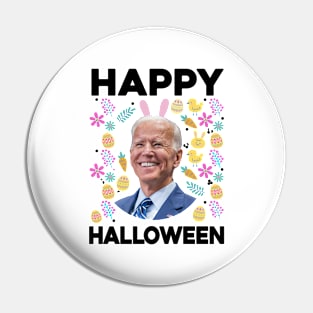 Funny Joe Biden Happy Halloween Confused Easter Biden Bunny Pin