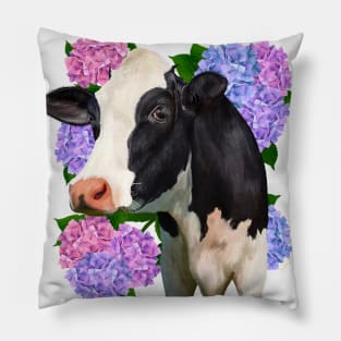 Holstein & Hydrangea Pillow