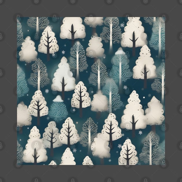 Chiyogami pattern, Japanese style trees by craftydesigns