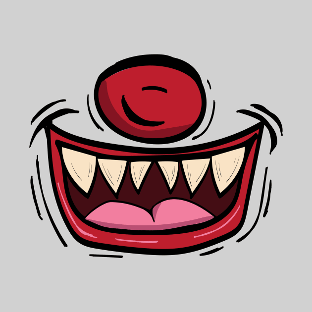 Fake smile joker clown party Halloween by xxxbomb