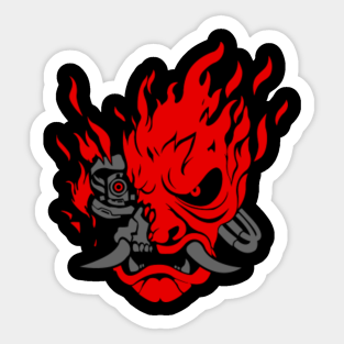 Samurai Demon Stickers Teepublic Au