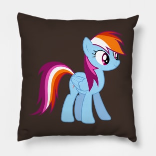 Lesbian Pride Rainbow Dash Pillow