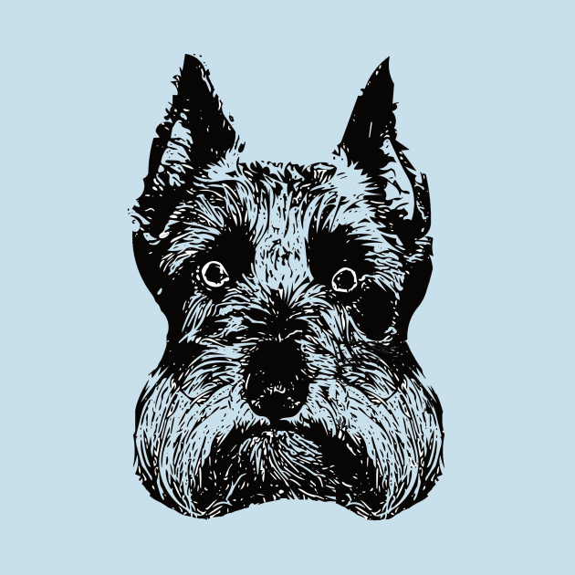 Schnauzer Face by DoggyStyles