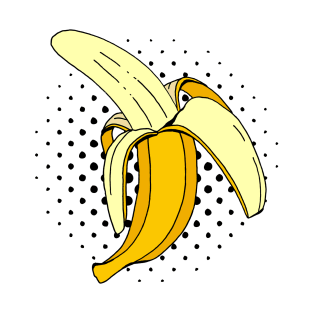 Retro Banana Fruit Graphic Pop Art T-Shirt