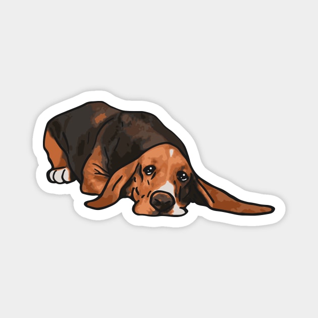 Basset Hound Dog Magnet by PetinHeart