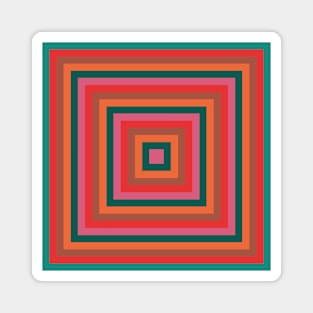 Op Art Squares #3 Magnet