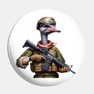 Tactical Ostrich Pin