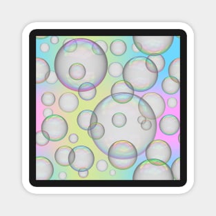 Iridescent Soap Bubbles Magnet