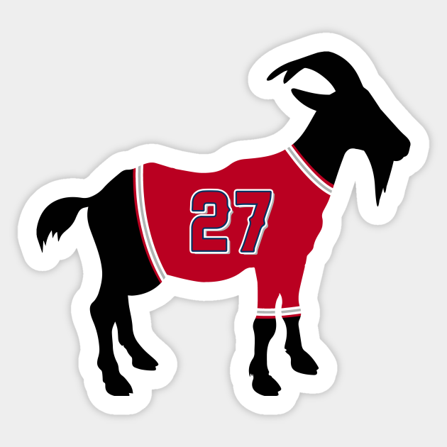 Mike Trout GOAT - Mike Trout - Sticker