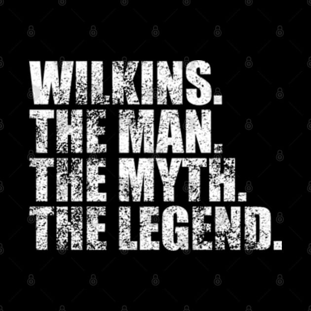 Wilkins Legend Wilkins Family name Wilkins last Name Wilkins Surname Wilkins Family Reunion by TeeLogic