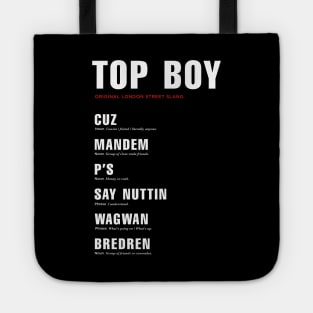 Netflix Top Boy London slang explainer Tote