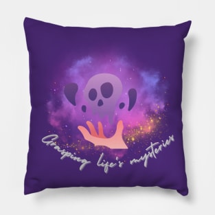 Grasping life's mysteries Pillow