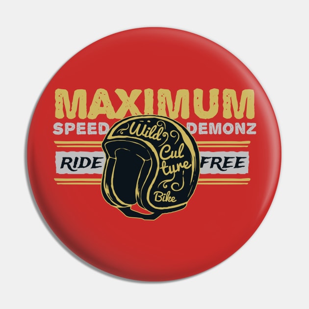 Maximum Speed Demonz Pin by RadCoolguy