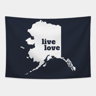 Alaska - Live Love Alaska Tapestry