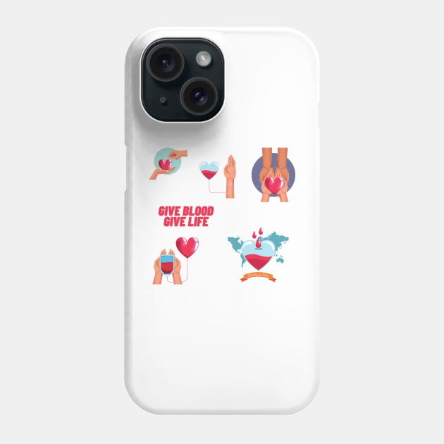 give blood give life Phone Case by OnlyHumor