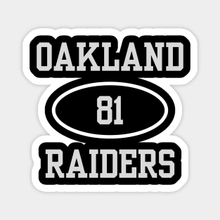 OAKLAND RAIDERS TIM BROWN #81 Magnet