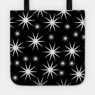 Starry Asterisk Pattern (White) Tote