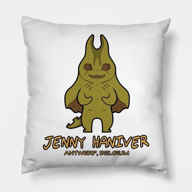 Compendium of Arcane Beasts and Critters - Jenny Haniver Pillow by taShepard