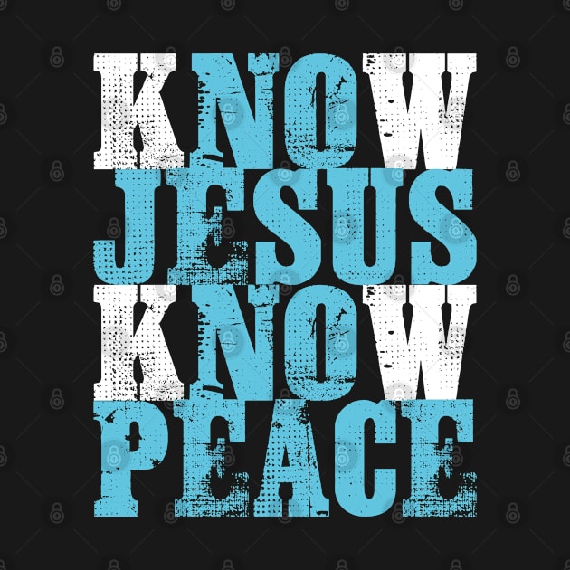 Jesus Know Peace Christian Gift Print Know Religious God Product by Linco