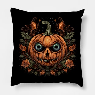 Halloween Pumpkin, Spooky Pumpkin Face Pillow