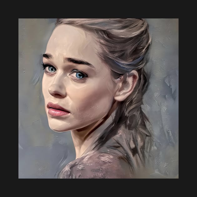 Portrait of Emilia Clarke by bogfl