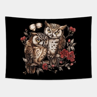 Owl Love Design Tapestry