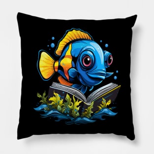 Blue Tang Reads Book Pillow