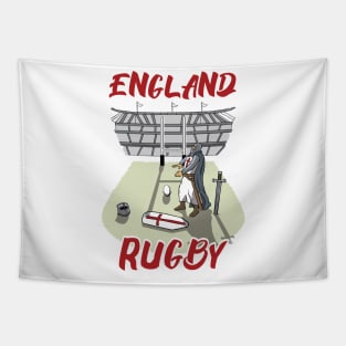 England 6 Nations Rugby Knight Rugby Fans Tapestry