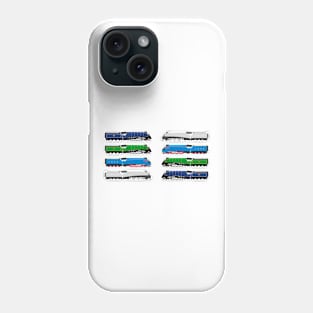 Sir Nigel Gresley's A4 Steam Locomotives Print Phone Case