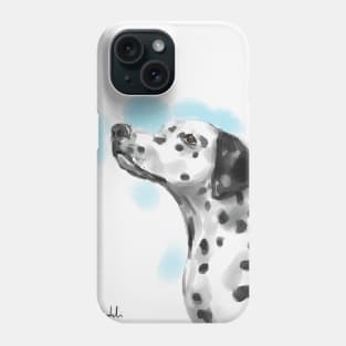 Cute Dalmatian Watercolor Sketch Phone Case